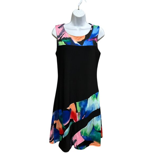 Michael Tyler Dresses & Skirts - Michael Tyler Black Multicolor Stretchy Dress Size S